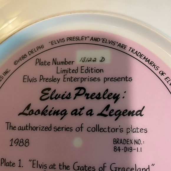 Collector plate ELVIS - Picture 2 of 3